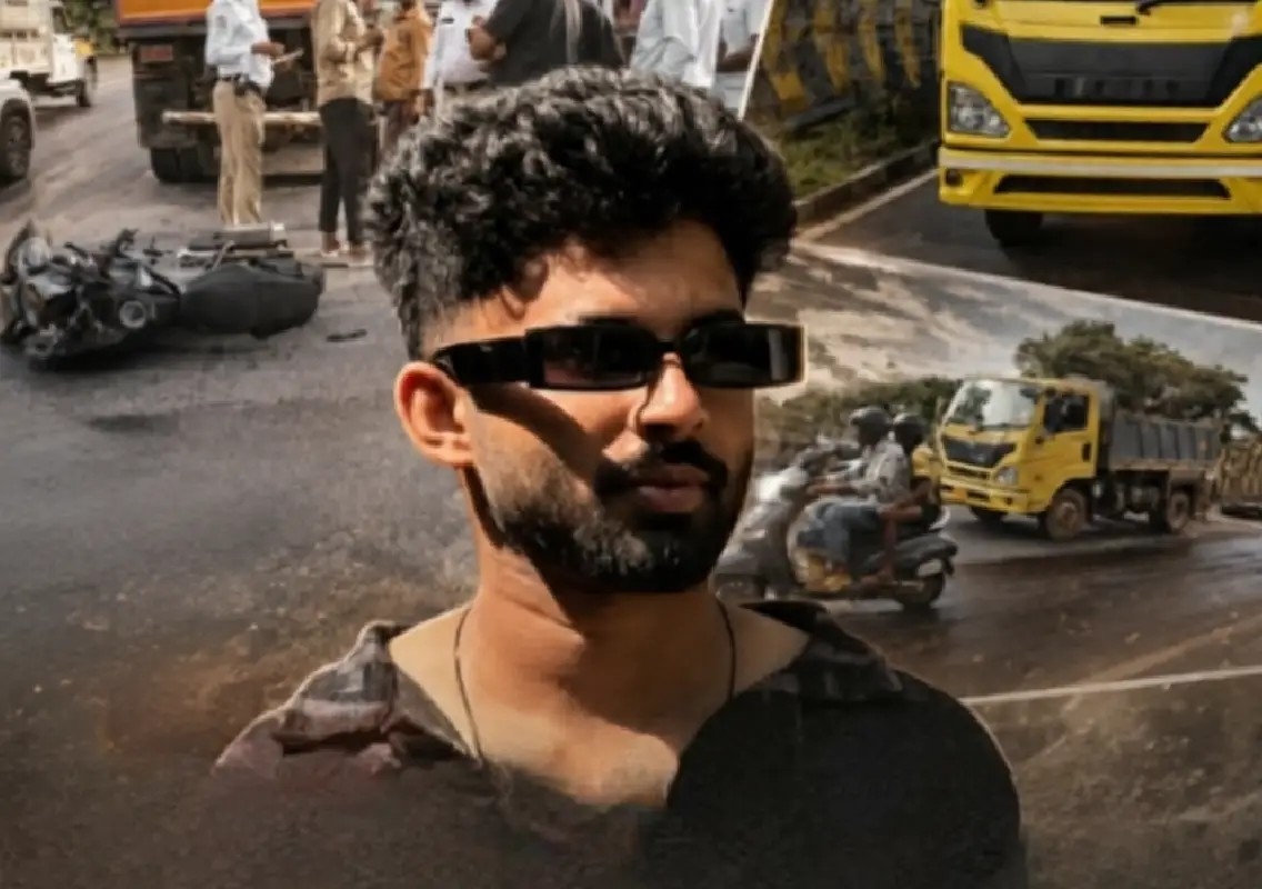 Biker killed after motorcycle collides with truck on Ekkuru railway bridge - News Karnataka
