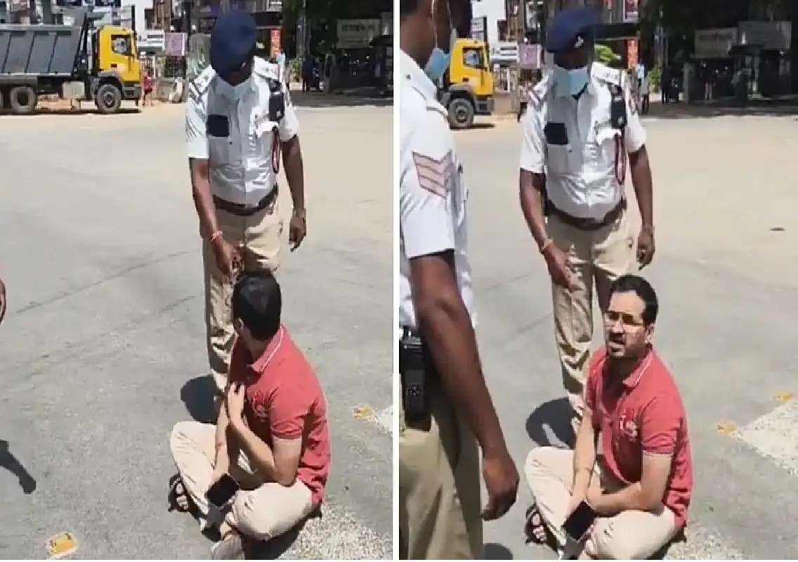 Commuter protests Bengaluru traffic halt for Governor's convoy: WATCH - News Karnataka