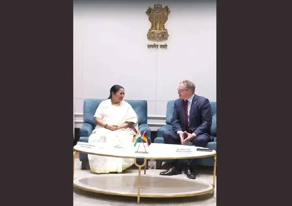 Rekha Gupta meets German leader Mario Voigt - News Karnataka