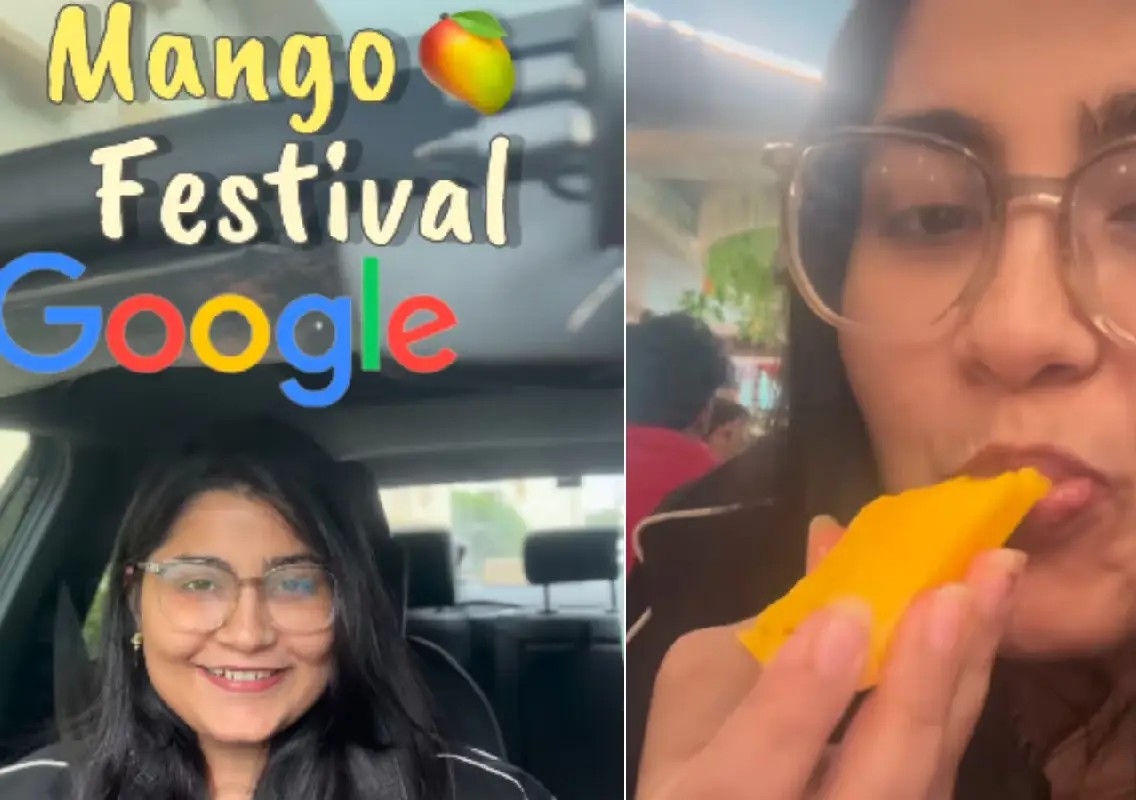 Google employee visits office at 4 pm just for mango festival - News Karnataka