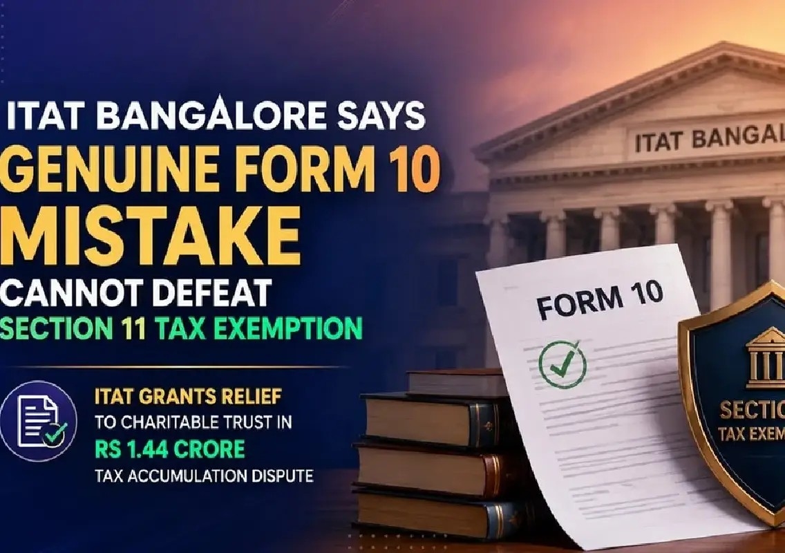 ITAT relief for trust over Form 10 filing error - News Karnataka