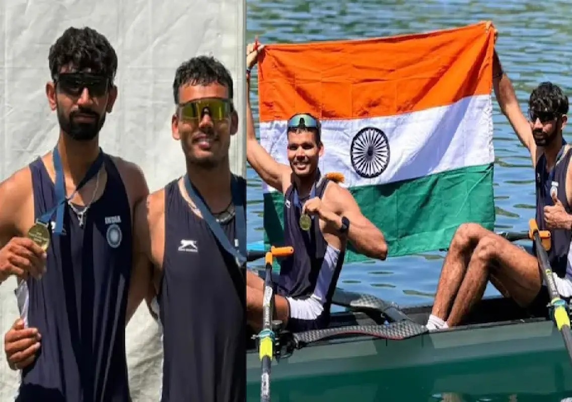 India wins first-ever gold at World Rowing Cup - News Karnataka