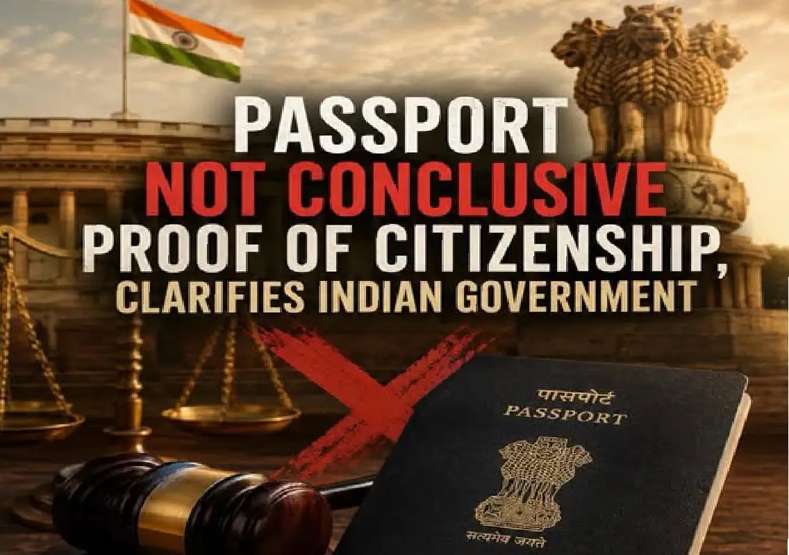 Indian passport alone is not proof of citizenship, clarifies MEA - News Karnataka