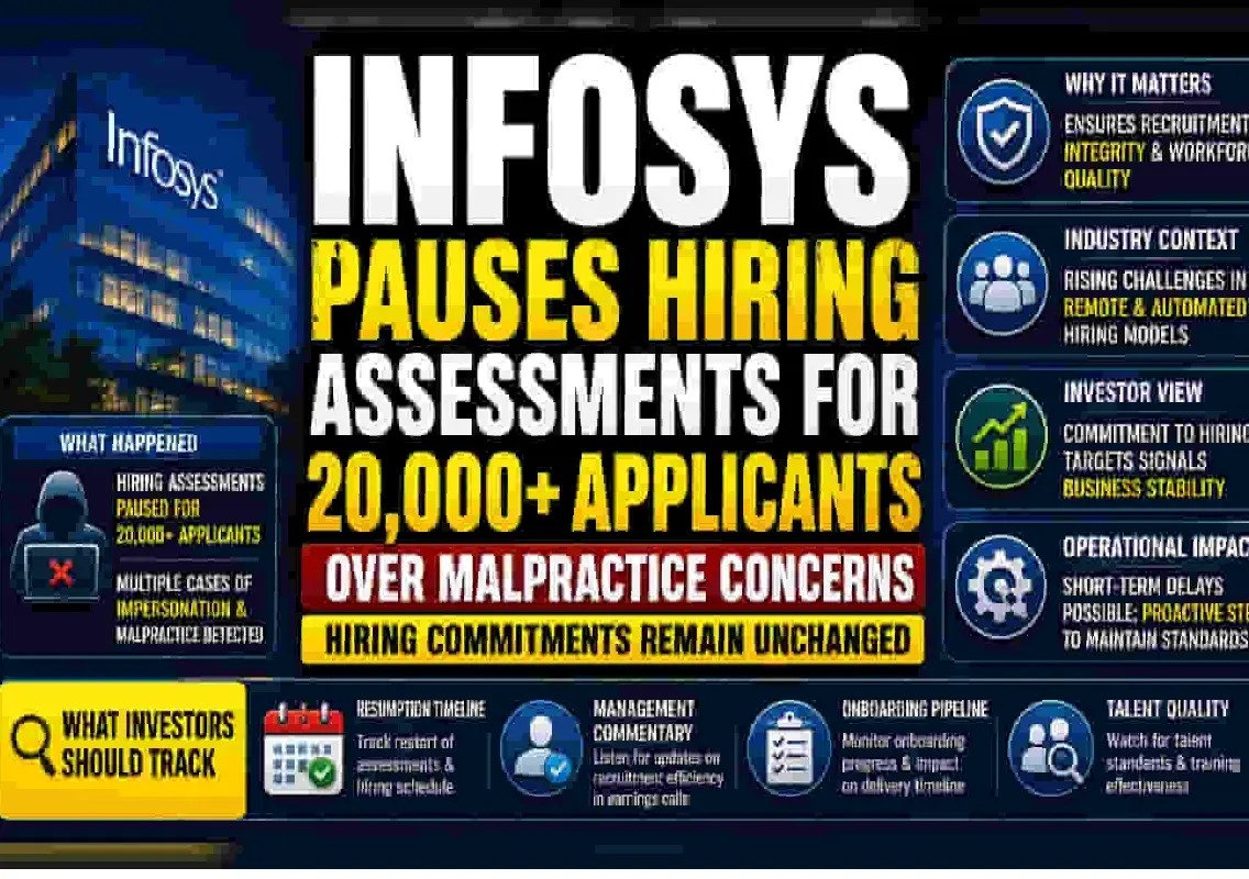 Infosys delays hiring tests after detecting assessment fraud - News Karnataka
