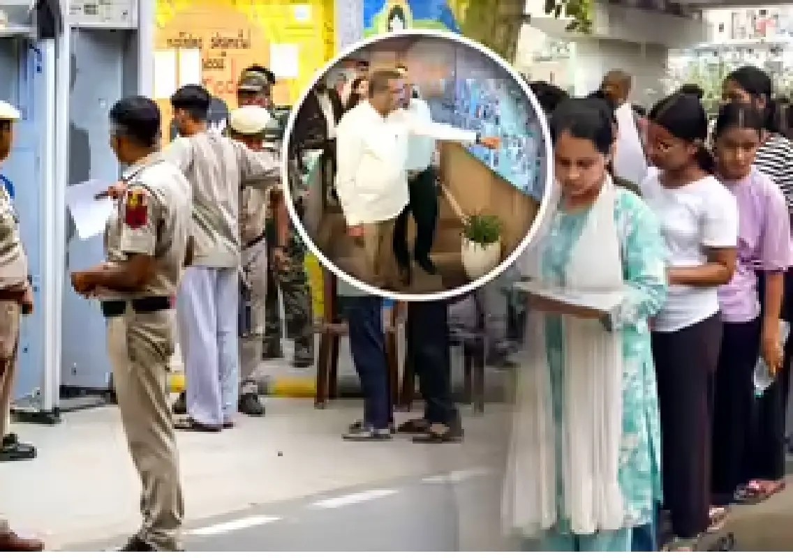 Late arrivals, traffic jams and disputes mark NEET re-exam day - News Karnataka