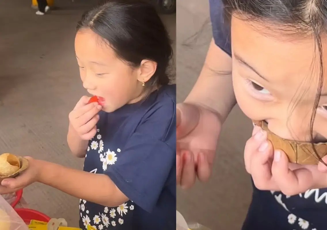 Little girl's golgappa trick leaves internet delighted - News Karnataka