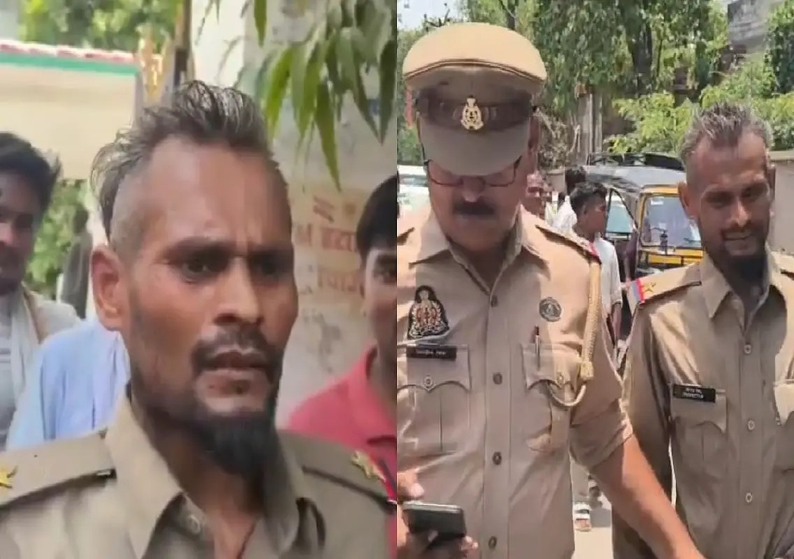 Man posing as police sub-inspector arrested near Mirzapur Collectorate: WATCH - News Karnataka