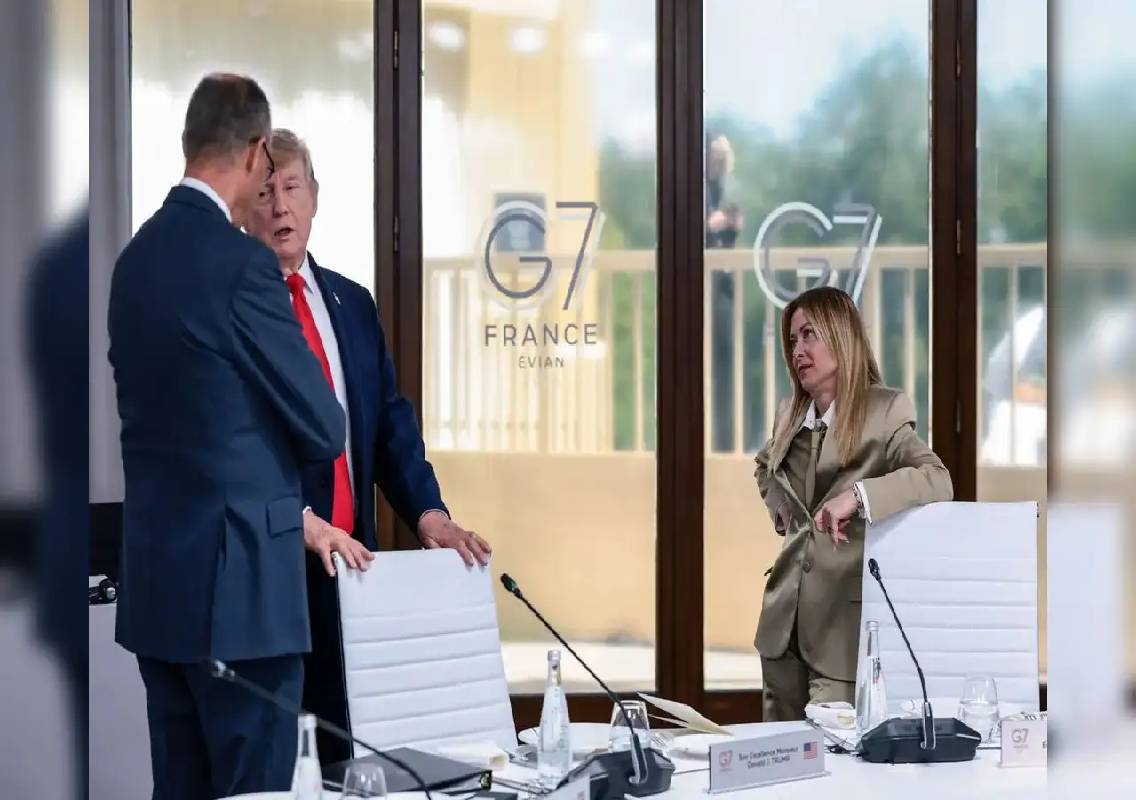 Meloni Rejects Trump's G7 Photo Claim - News Karnataka