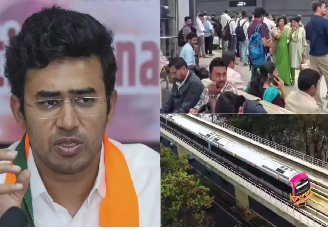 Metro disruption sparks political row after commuters stranded - News Karnataka