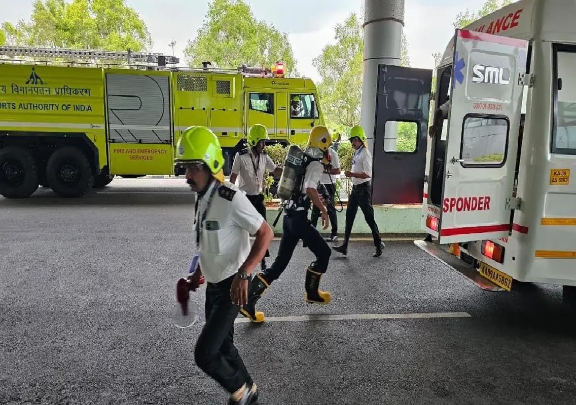 Mysuru airport conducts evacuation drill to test emergency preparedness - News Karnataka