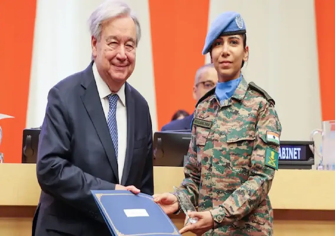 PM Modi congratulates Major Abhilasha Barak on UN award - News Karnataka