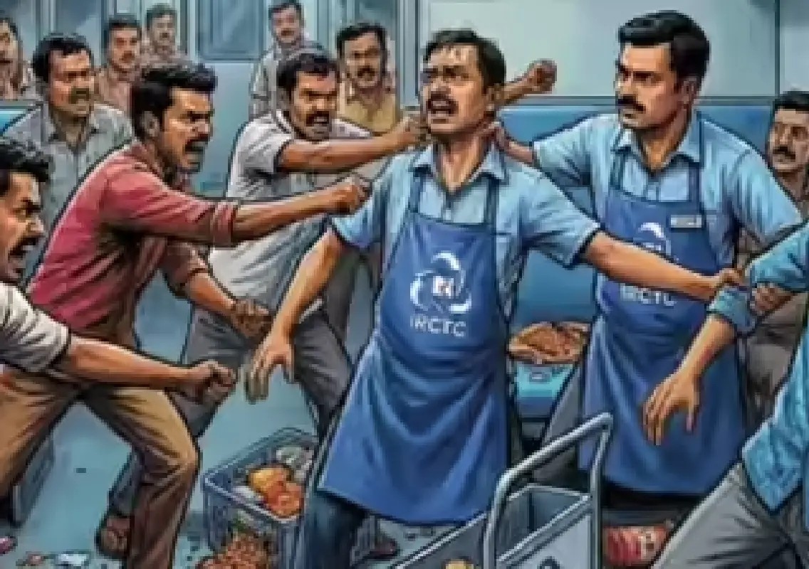 Railway pantry staff stabbed after opposing illegal vendors on train - News Karnataka