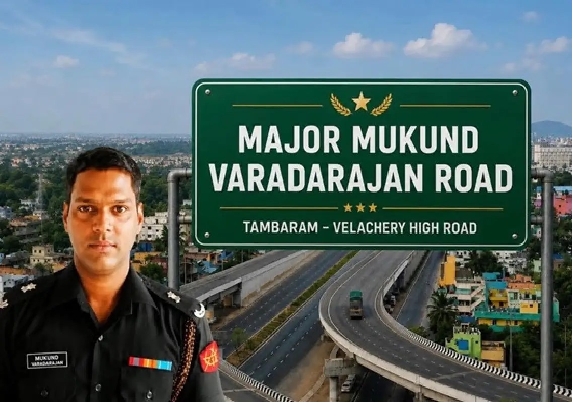 TN CM names Tambaram road after Ashoka Chakra awardee Major Mukund Varadharajan - News Karnataka