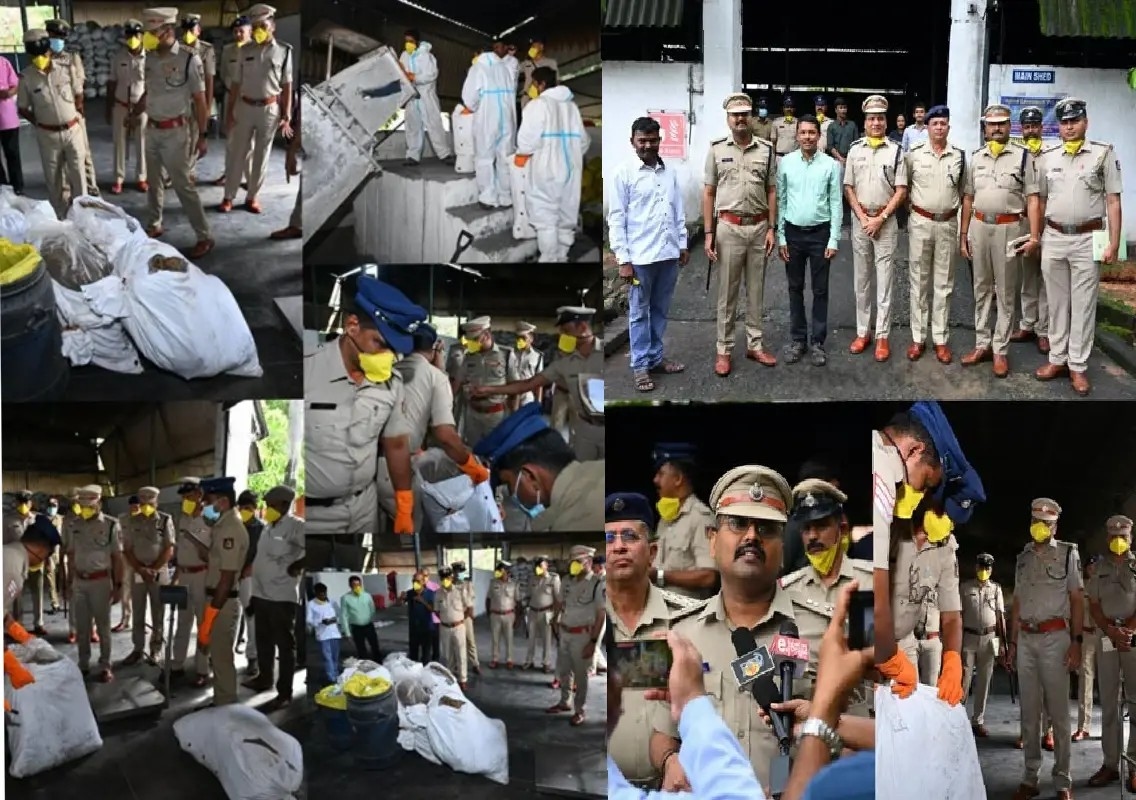 Udupi police destroy narcotics worth Rs 36.29 lakh, vow crackdown - News Karnataka