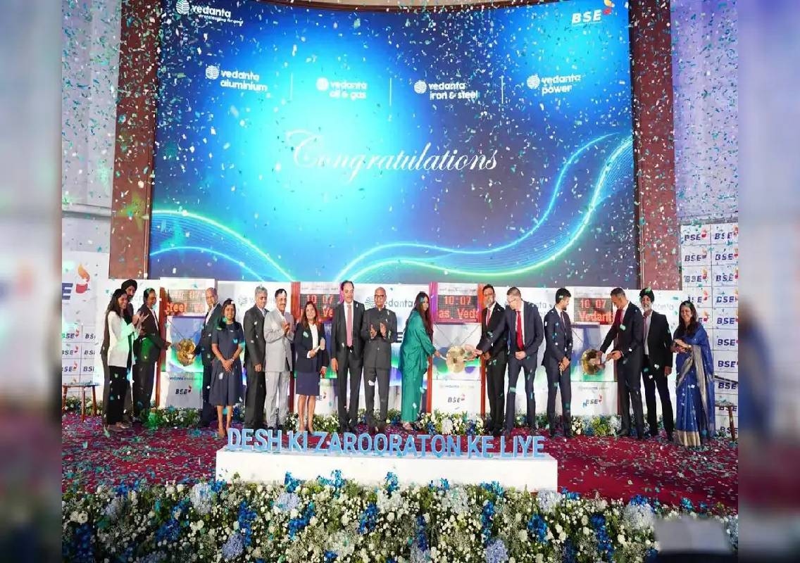 Vedanta Lists Four Demerged Firms, Value Tops Rs 930 - News Karnataka