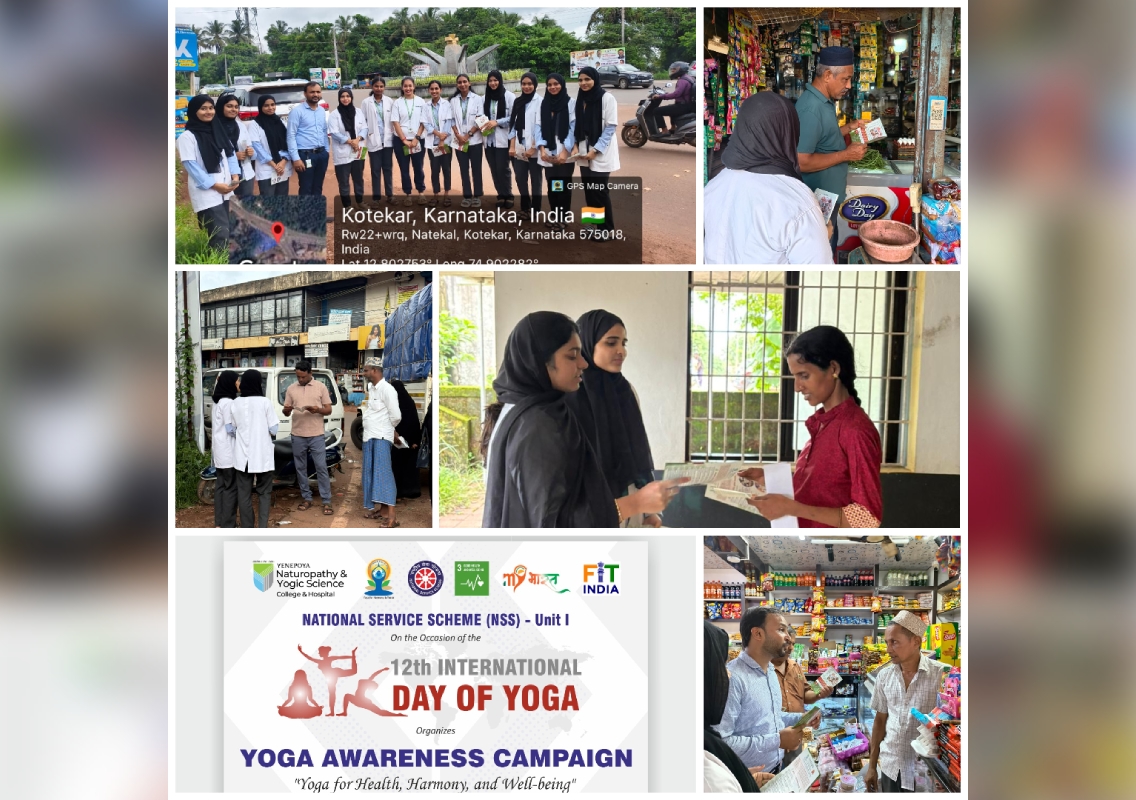 Yenepoya Naturopathy College Conducts Yoga Awareness Campaign Ahead of International Yoga Day - News Karnataka