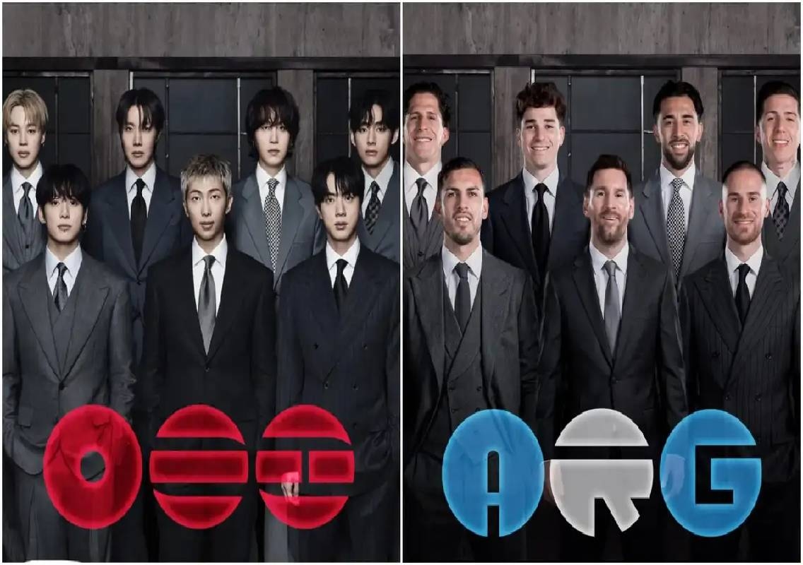 Argentina's BTS-inspired poster delights ARMY before final - News Karnataka