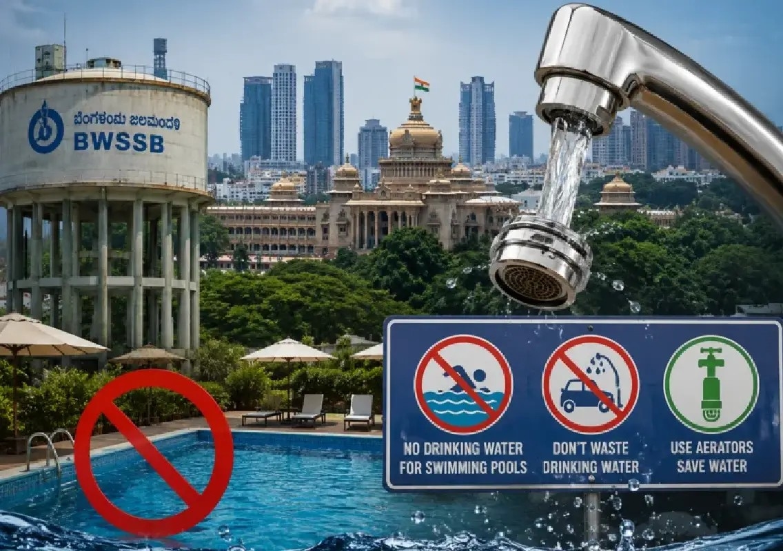 Bengaluru bans drinking water for pools, car wash amid El Niño fears - News Karnataka
