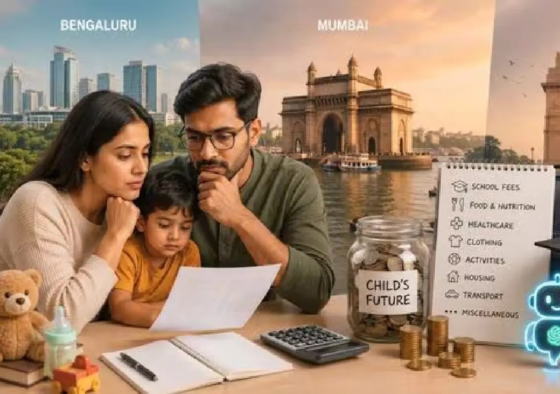 ChatGPT compares cost of raising a child in Bengaluru, Mumbai and Delhi - News Karnataka