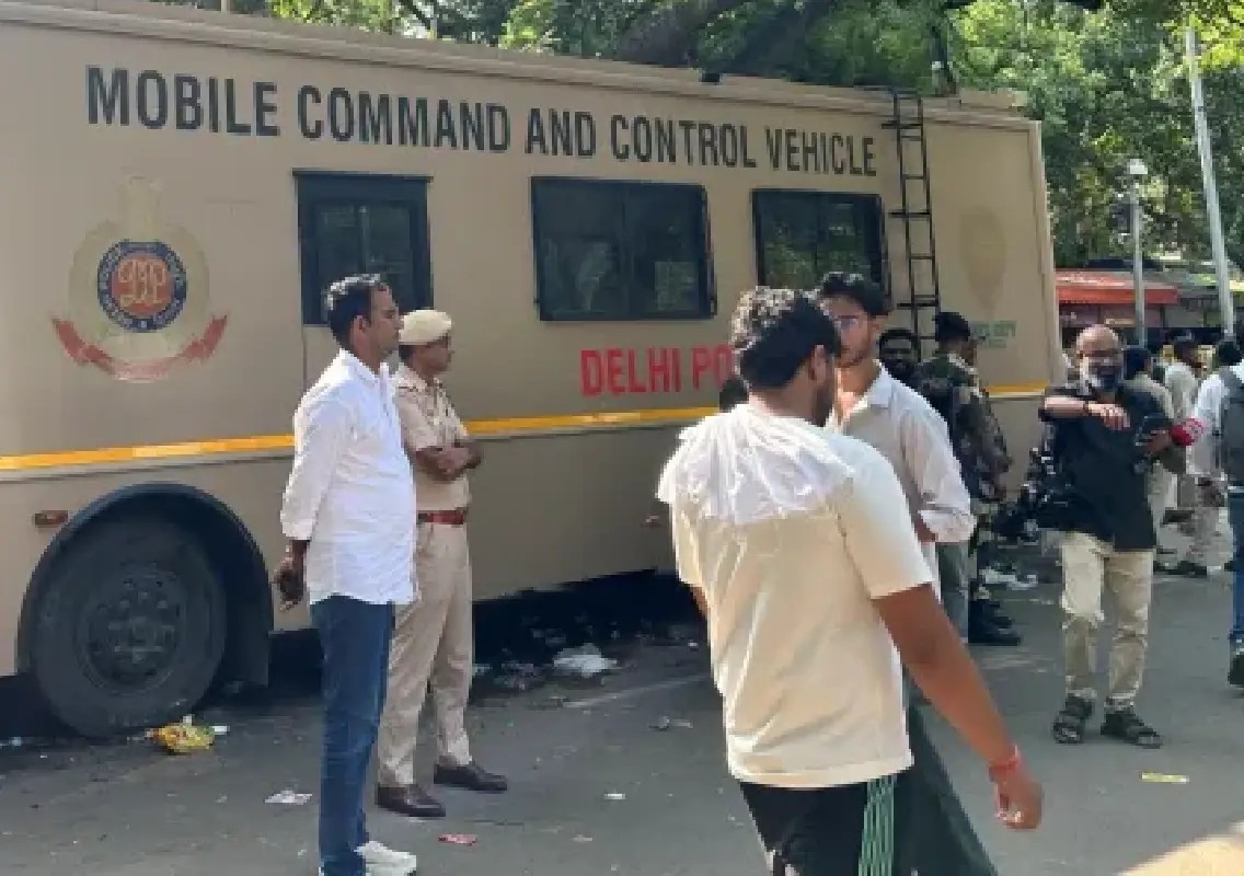 Delhi Police deploy facial recognition vans at Jantar Mantar protests - News Karnataka