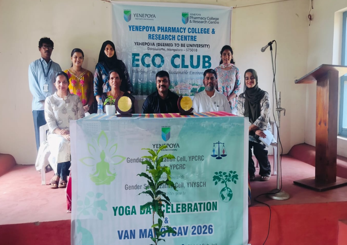 Yenepoya Pharmacy College Observes Yoga Day and Van Mahotsav at Mangaluru Sub-Jail - News Karnataka