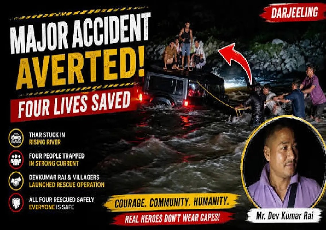 Four youths rescued after Thar gets trapped in swollen river - News Karnataka