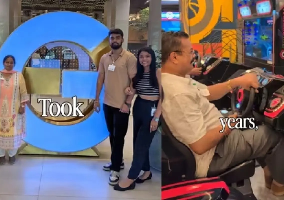 Google employee's surprise office tour for parents melts hearts - News Karnataka