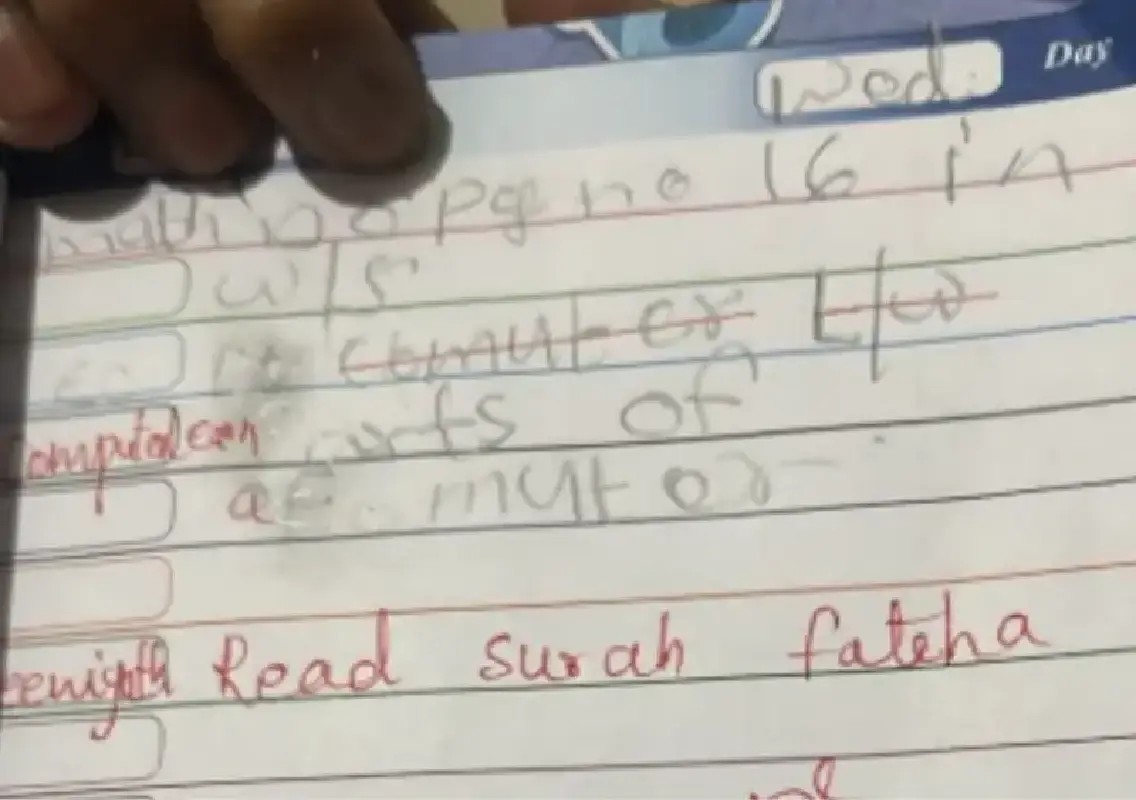 Hyderabad school teacher sacked over alleged ‘Kalma’ homework rowz: WATCH - News Karnataka
