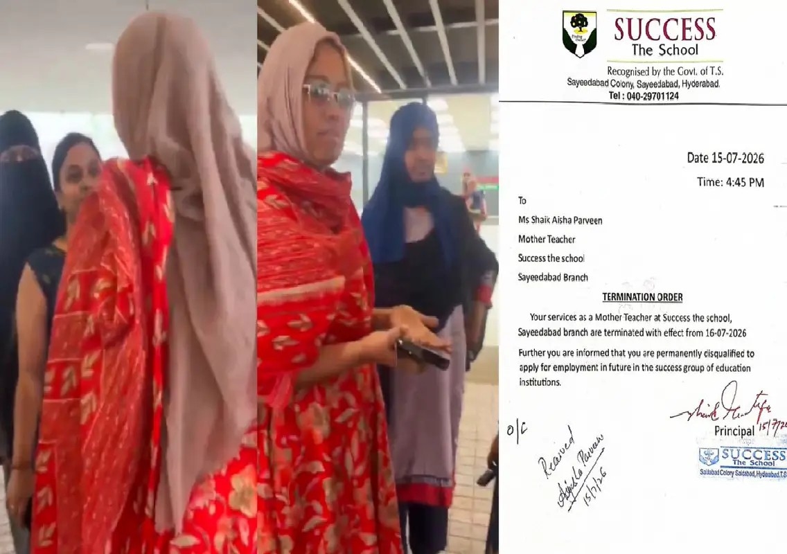 Hyderabad teacher sacked over alleged religious homework row - News Karnataka