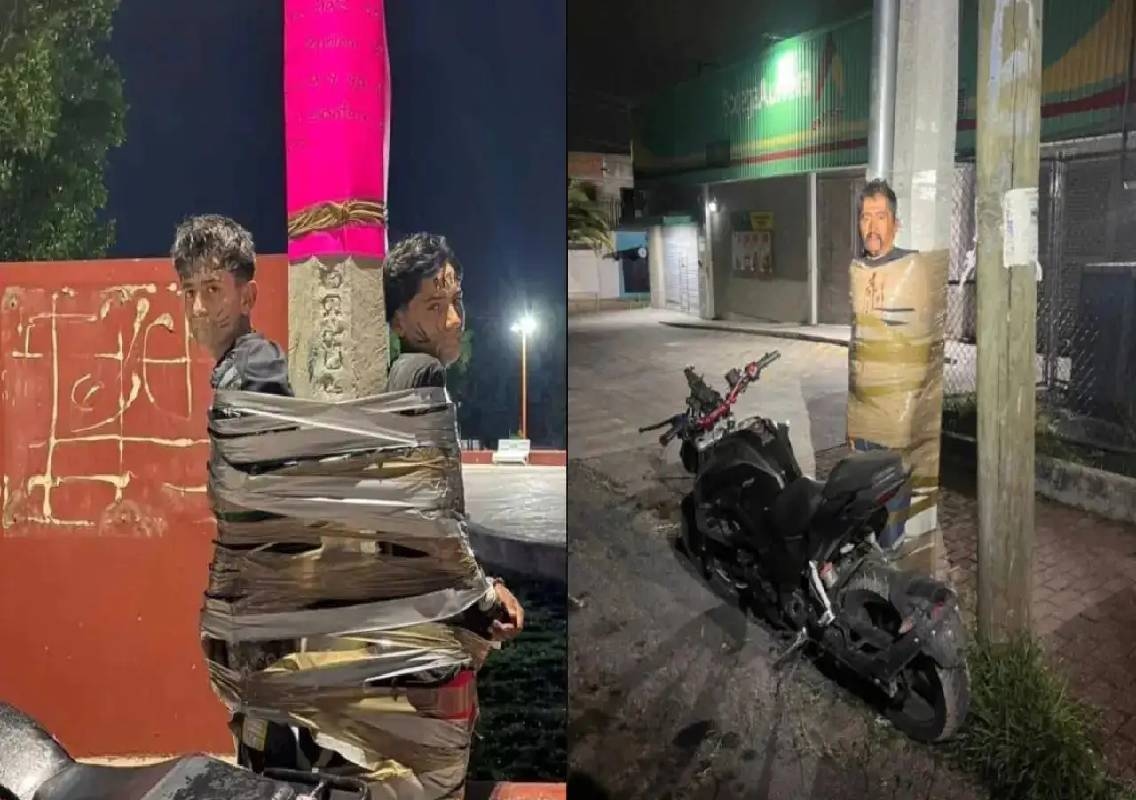 Mexico ‘Batman' leaves suspects taped to poles - News Karnataka