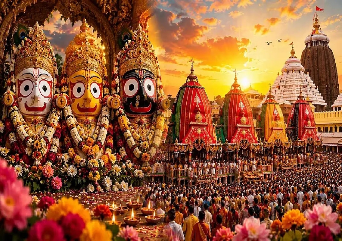 Lord Jagannath enters Anasar after Snan Yatra in Puri - News Karnataka