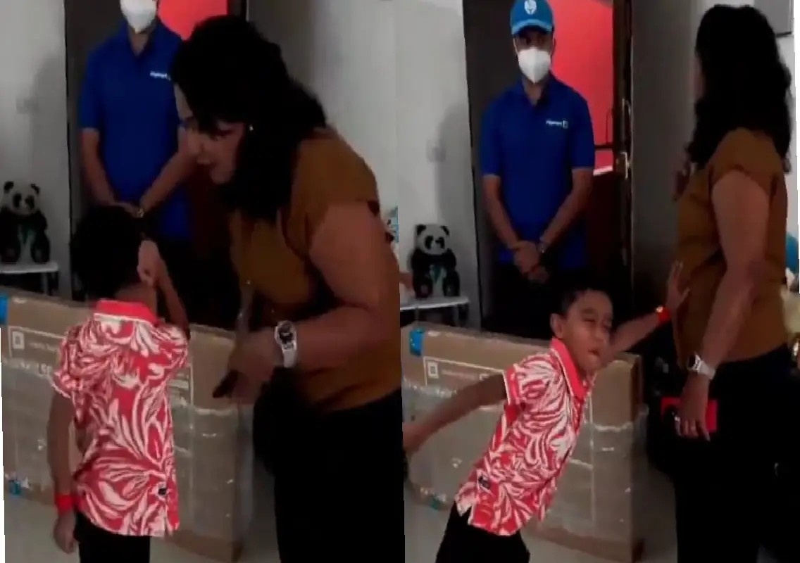 Mother's reaction to son's surprise TV order goes viral - News Karnataka
