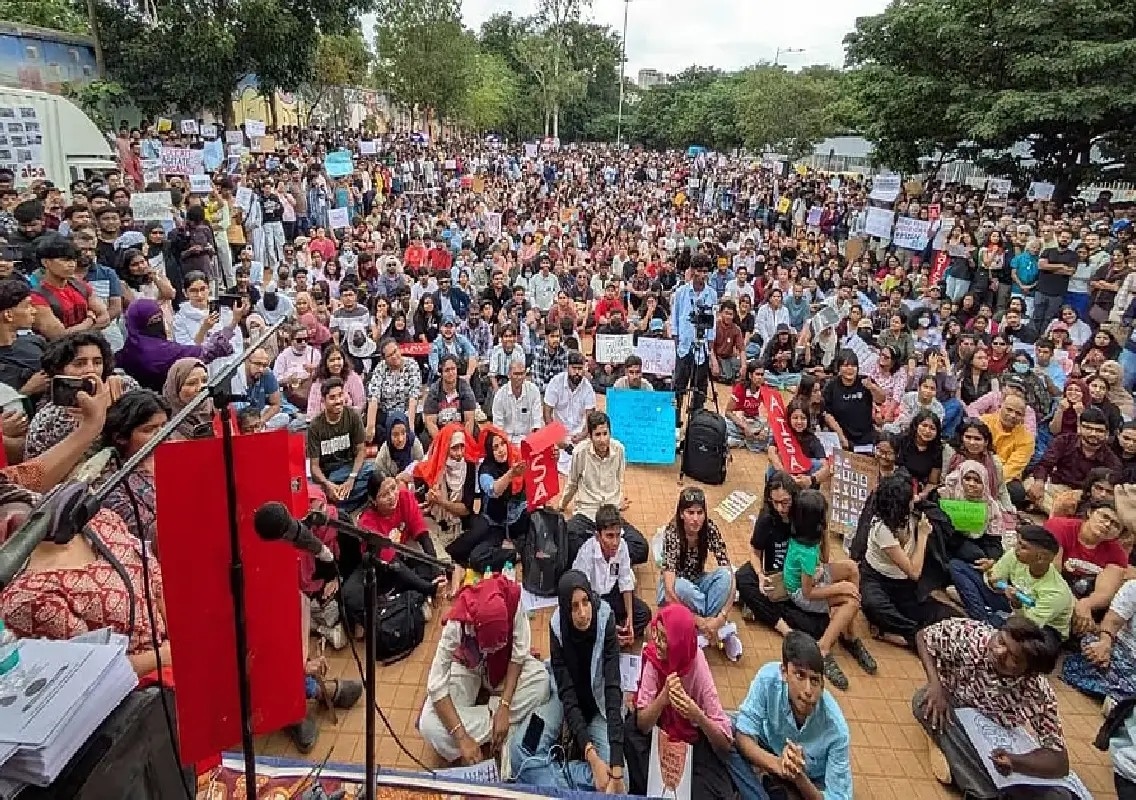 NEET protesters continue Freedom Park stir, seek education reforms - News Karnataka