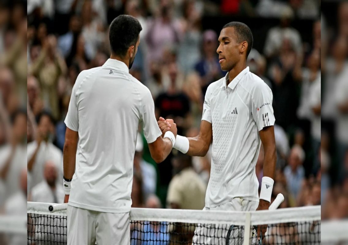Auger-Aliassime reflects on loss to Djokovic at Wimbledon - News Karnataka
