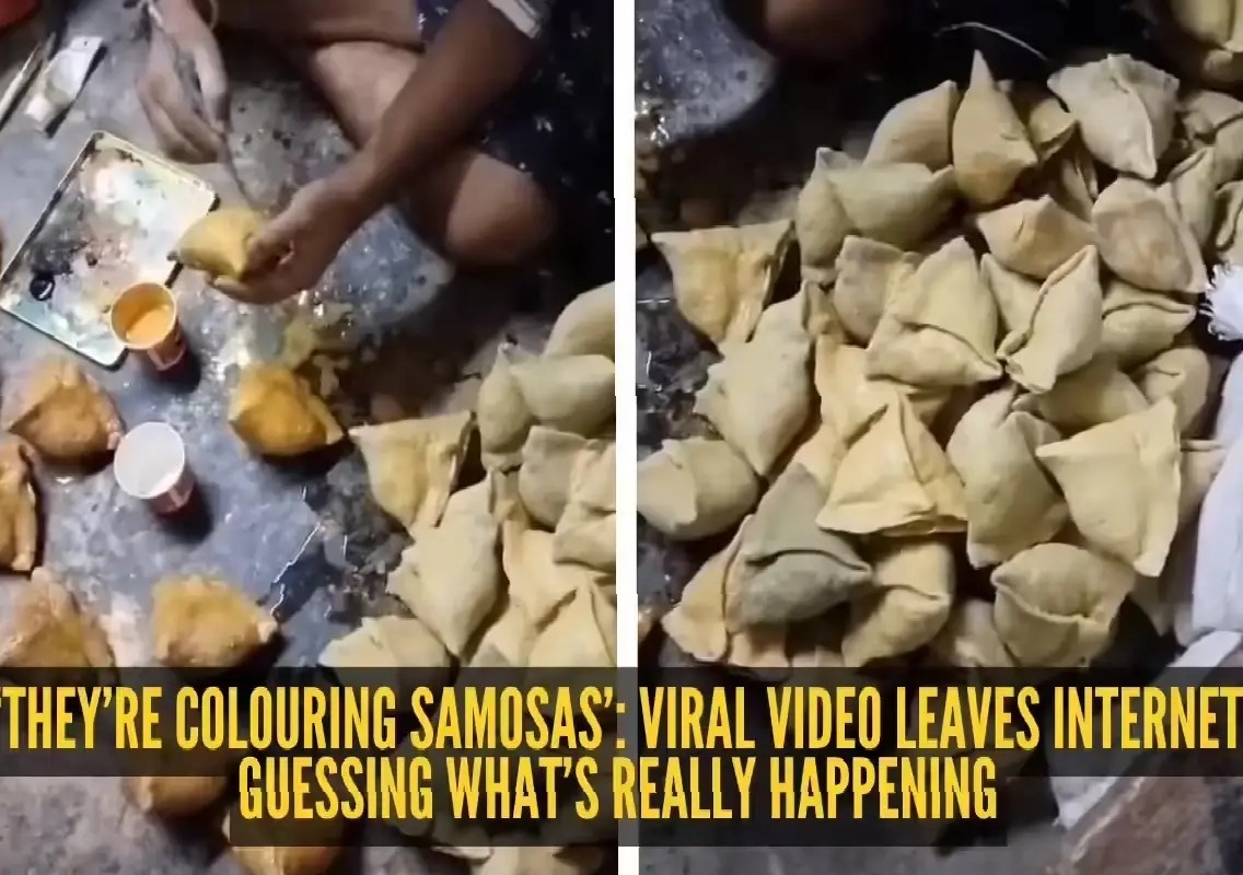 ‘Painted samosas' video sparks confusion and debate online - News Karnataka
