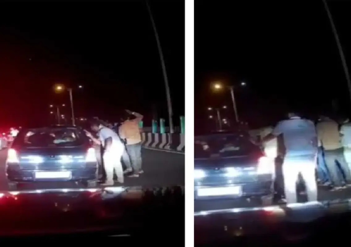 Road rage attack on family shocks travellers on Mysuru highway - News Karnataka