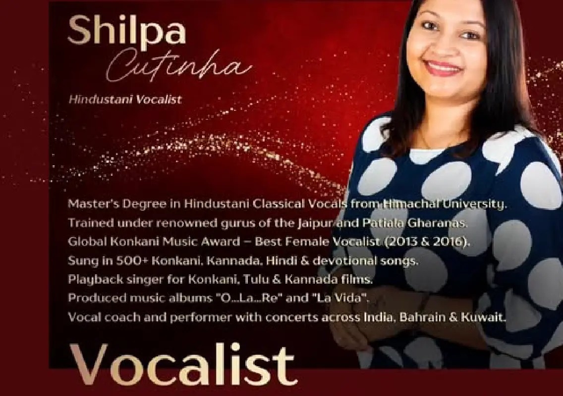 Shilpa Cutinha to perform at ‘Symphony of Hope' in Mangaluru - News Karnataka