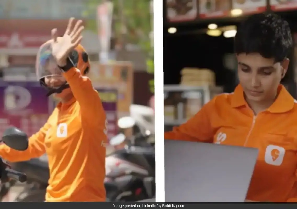 Swiggy delivery partner's police dream inspires the internet - News Karnataka