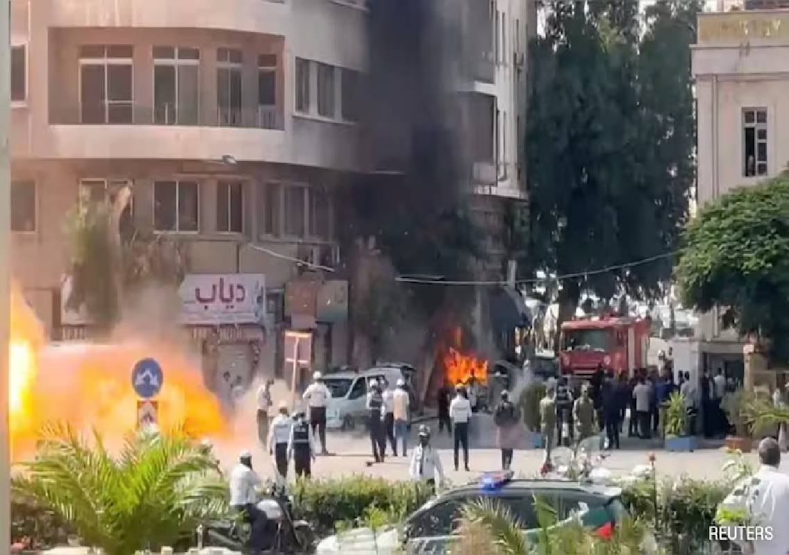 Blast reported near Macron's hotel during Syria visit - News Karnataka