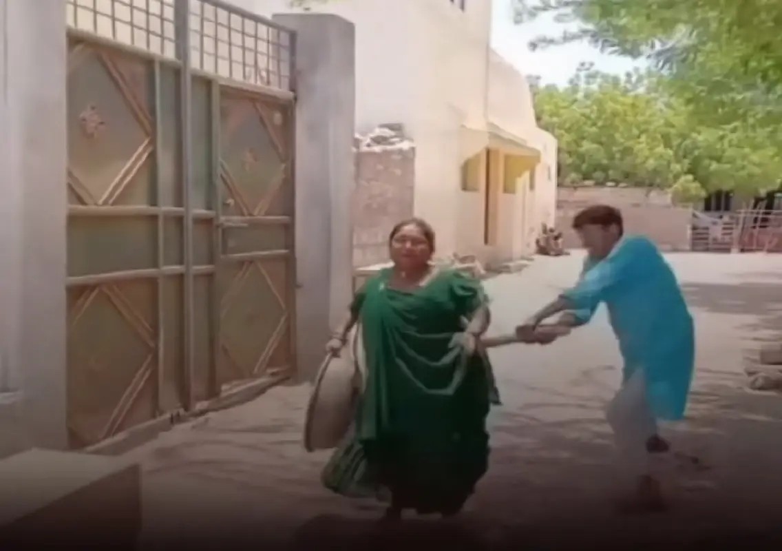 Video allegedly showing son assaulting mother sparks outrage: WATCH - News Karnataka