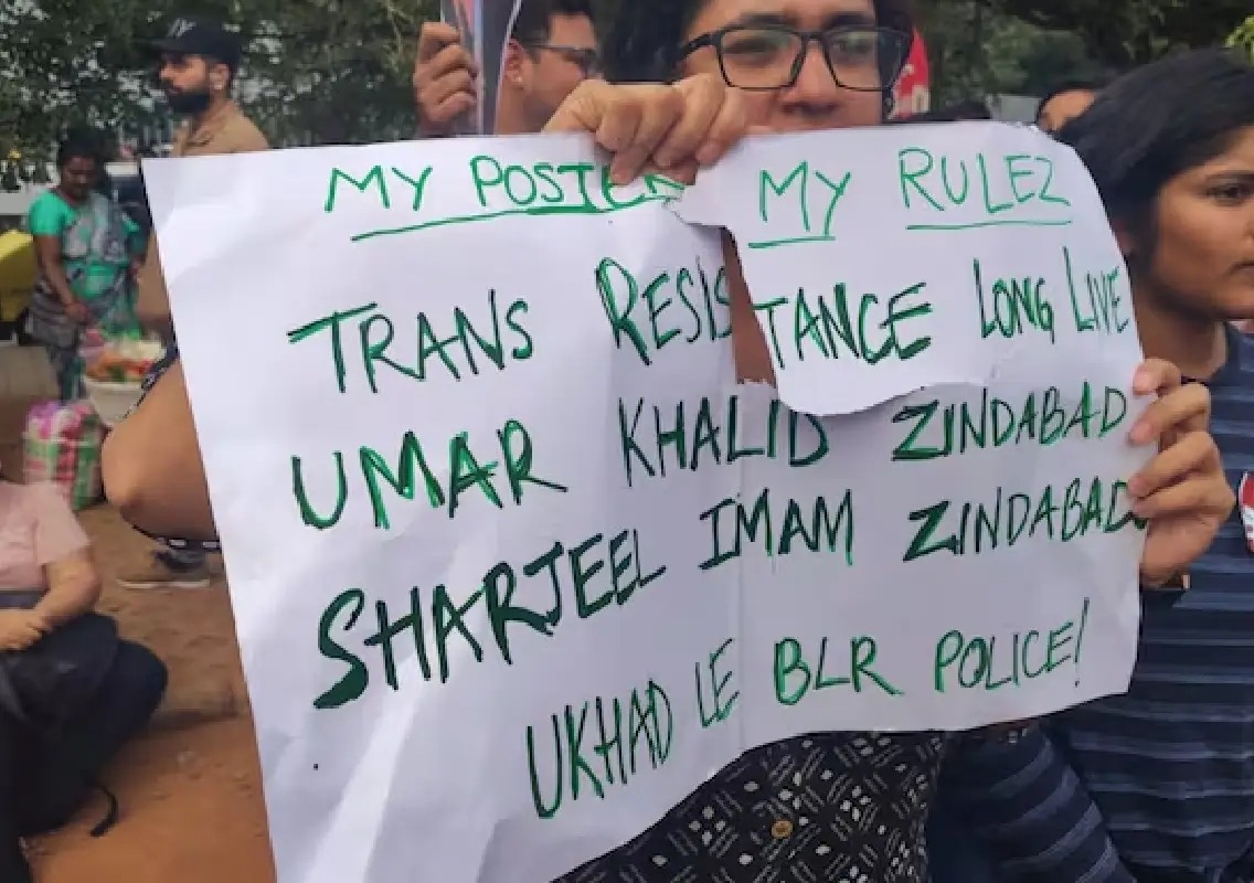 Woman booked over ‘provocative' poster at anti-NEET protest - News Karnataka
