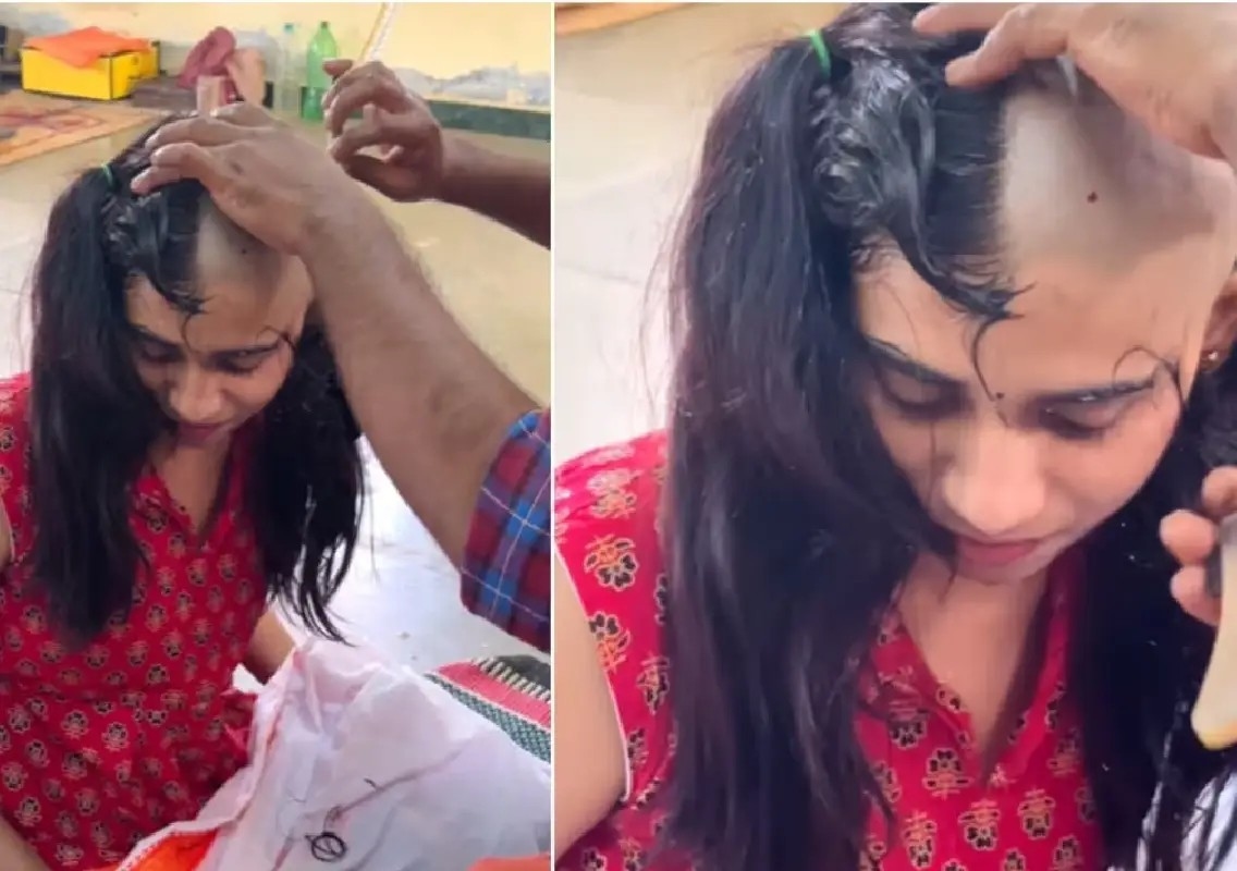 Woman shaves head to avoid arranged marriage, video sparks debate - News Karnataka
