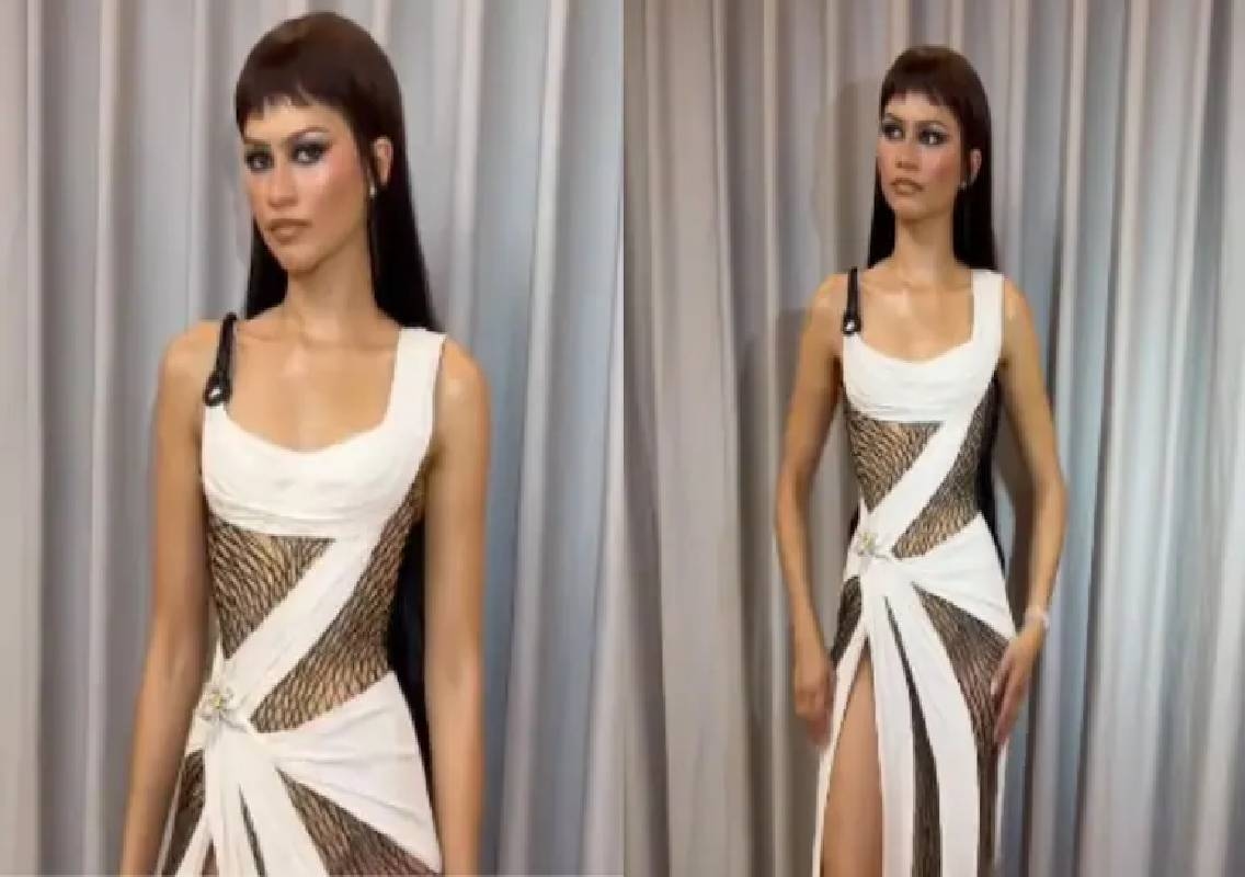 Zendaya stuns in spiderweb-inspired Versace couture - News Karnataka
