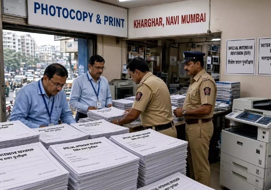 3,400 voter forms found at shop, five BLOs suspended in Navi Mumbai - News Karnataka