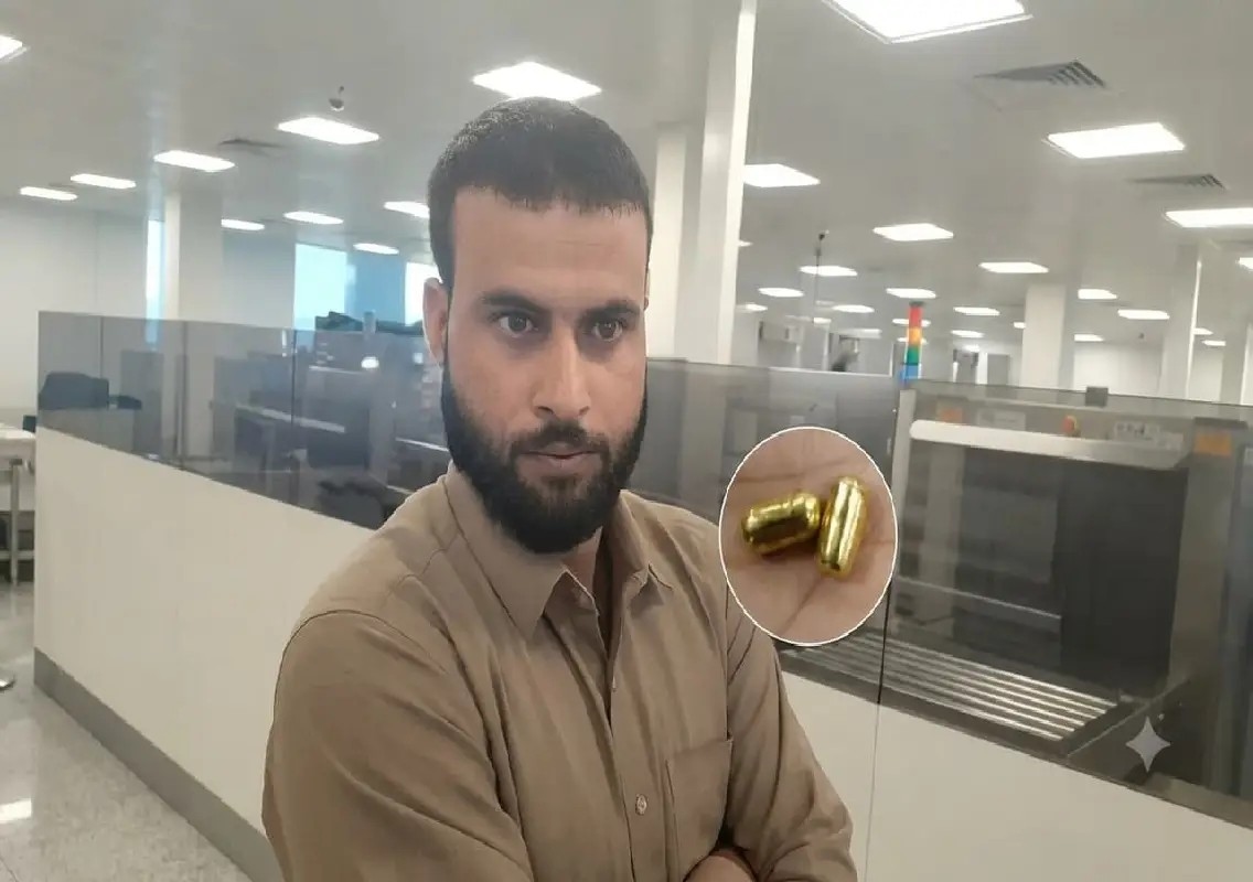 82-gram yellow-metal capsules found in passenger’s mouth at KIA: WATCH - News Karnataka