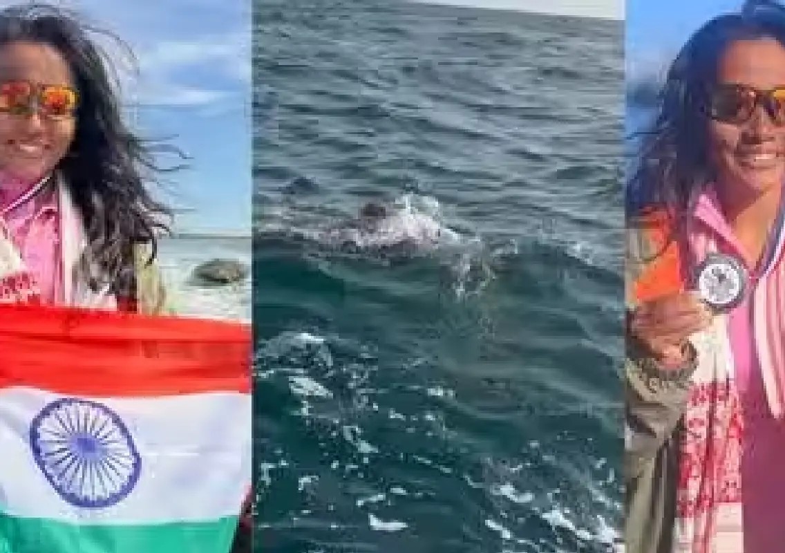 Ankita Konwar makes history with remarkable English Channel swim - News Karnataka