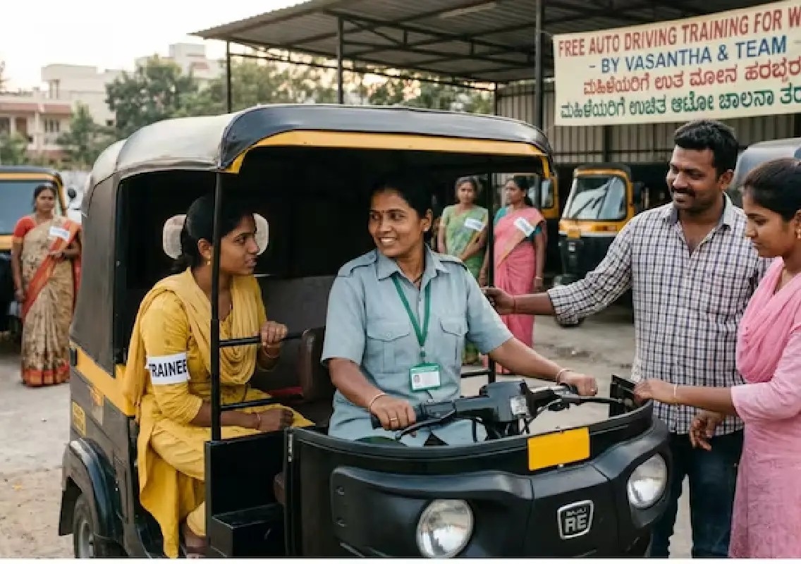 Bengaluru auto driver teaches women to drive for free - News Karnataka