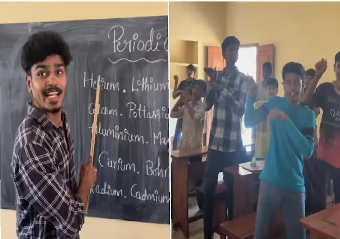 Bengaluru teacher turns periodic table into a Bollywood sing-along: WATCH - News Karnataka