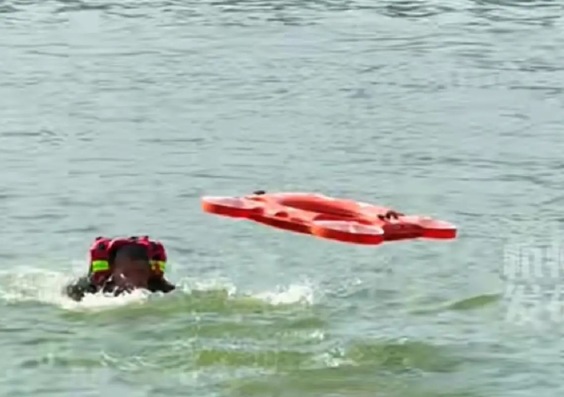China tests AI-powered flying lifebuoy for faster water rescues - News Karnataka