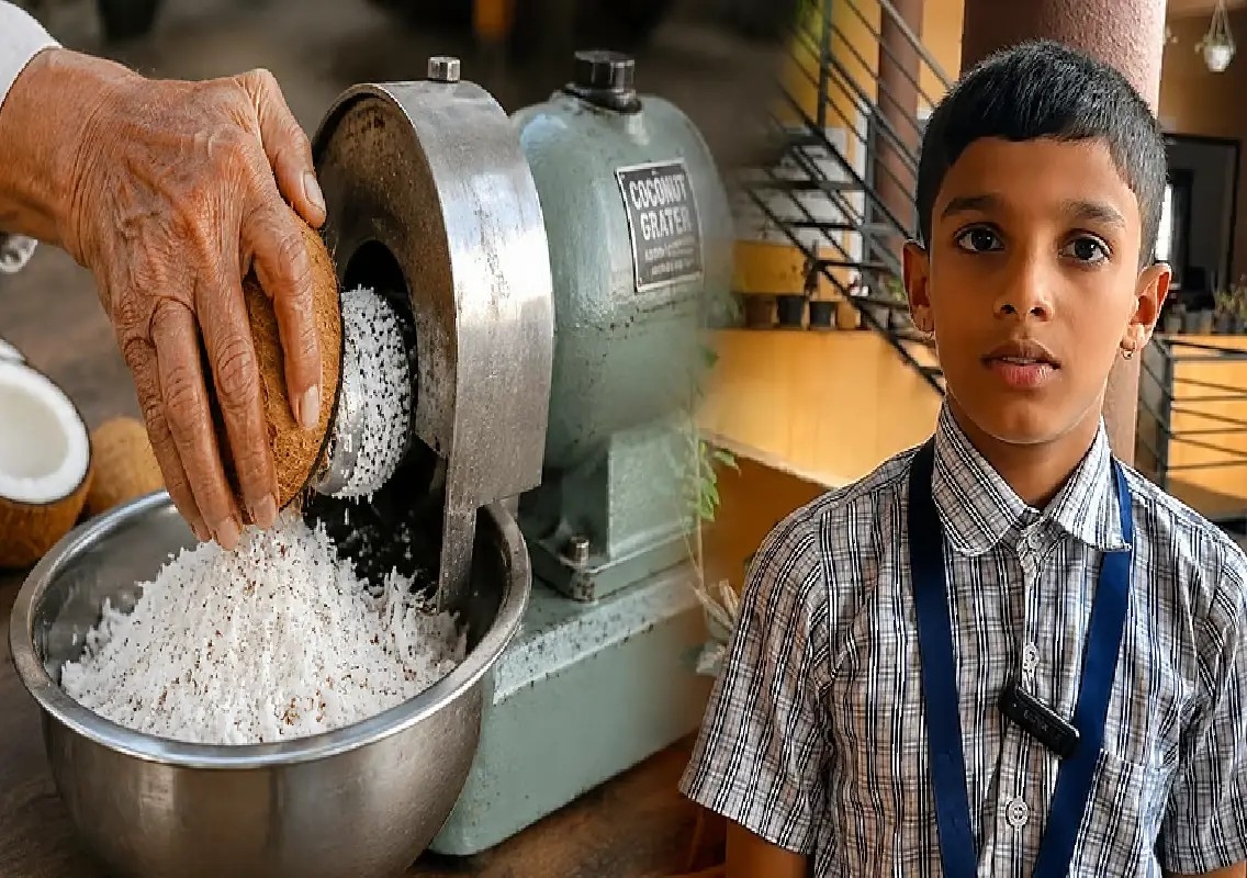 Class 5 student saves school staff member from serious injury - News Karnataka